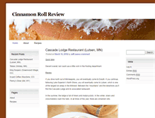 Tablet Screenshot of cinnamonrollreview.com